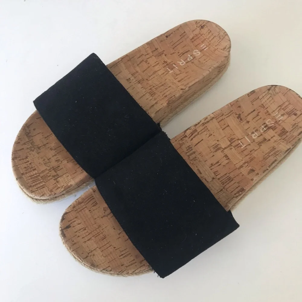 Sprit micro espadrille slide on  9.5 black